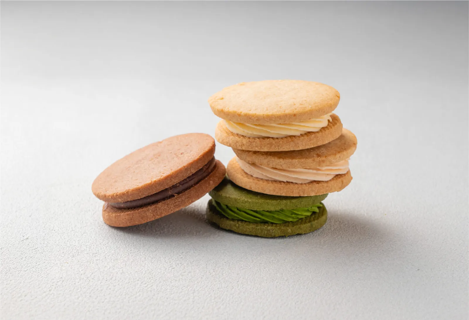 オリジナル、濃茶、栃木いちご、ショコラノワールの4種の生バターサンド