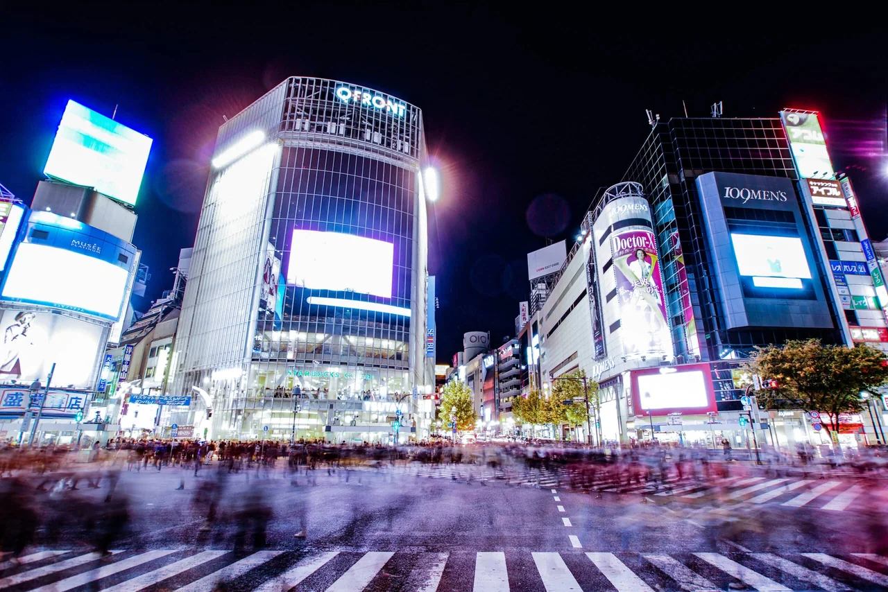 渋谷駅前の街並み