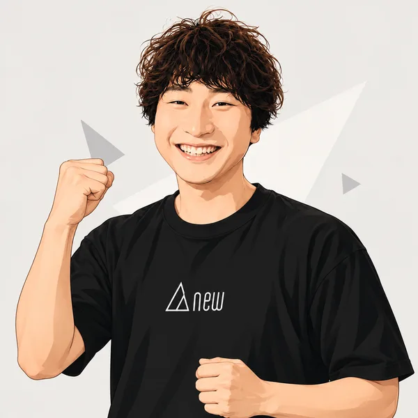 Shuhei Saitoのイラスト(前向きな表情)